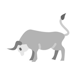 Bull Vector Flat Icon Design