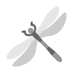 Dragon Fly Vector Flat Icon Design