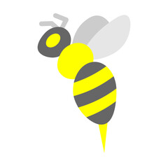 Bee Vector Flat Icon Design
