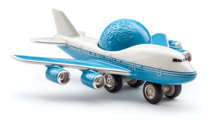 White Passenger Airplane Model
