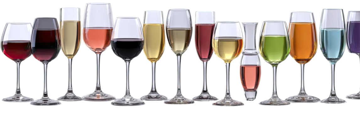 Variety of Wine Glasses