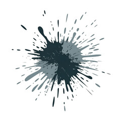 Obraz premium black ink splat