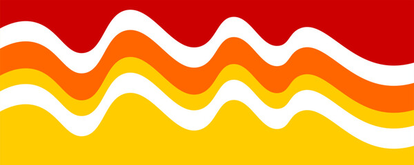 Dynamic abstract design featuring wavy patterns in vibrant yellow, orange, and red hues. Perfect for creative backgrounds,