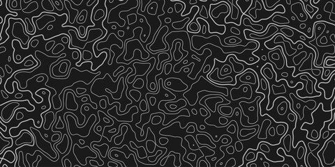 Topographic map like abstract backdrop. Fractal lines background.