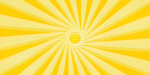 Fototapeta premium yellow starburst with halftone.