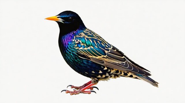 bird on a white background