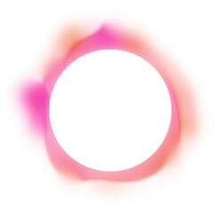 Orange Pink Circle Frame Gradient Overlay with Soft Blur Border