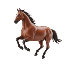 Fototapeta premium horse isolated on white background