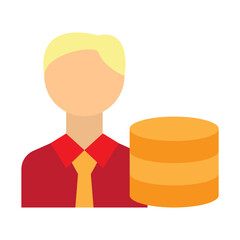 Data Manager Vector Flat Icon Design