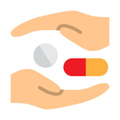 Pharmacovigilance Vector Flat Icon Design