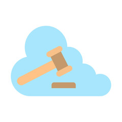 Virtual Trial Vector Flat Icon Design