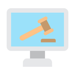 Remote Trial Vector Flat Icon Design