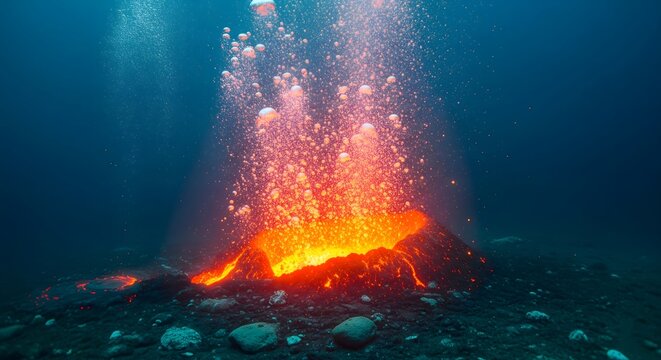 Underwater Volcano Eruption