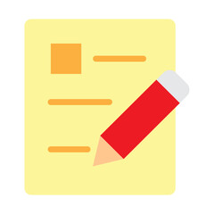 Content Draft Vector Flat Icon Design