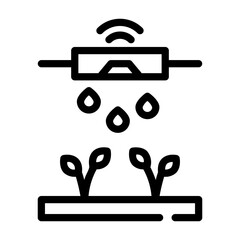 smart farm Line Icon