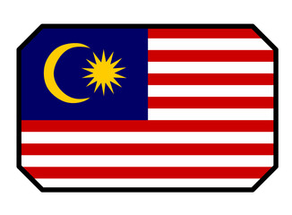 Malaysia flag button