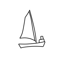 outline of the ship