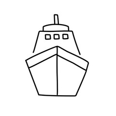 outline of the ship