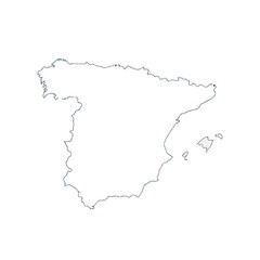 map of spain 3d