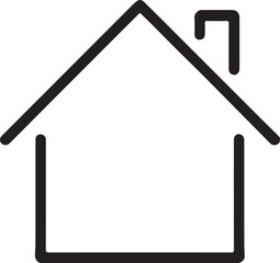  Property Line Icon. Real Estate Symbol, Editable Stroke Vector Illustration