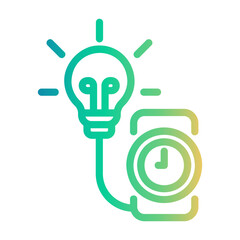 home light Line Gradient Icon