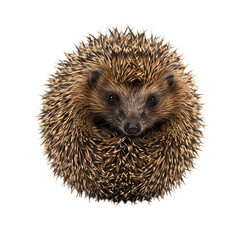 Obraz premium Hedgehog: A Detailed Close-Up of Nature's Spiny Wonder