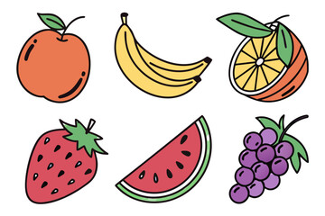 Variety of delicious fruits