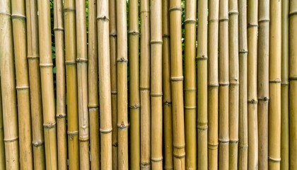 Fototapeta premium Bamboo fence wall