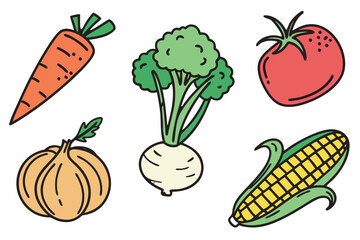 Collection of fresh vegetables