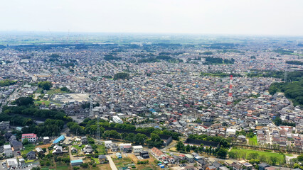 住宅地のドローン空撮