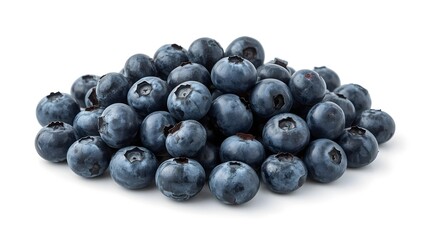 Fresh Blueberries Isolated on White Background – High Quality Berry Photography