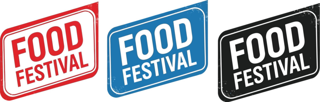 Food festival event promotion and culinary celebration design art