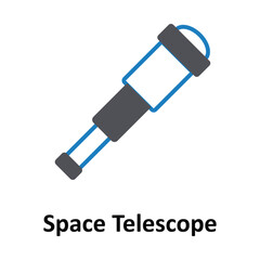  Space Telescope Vector icon which can easily modify or edit