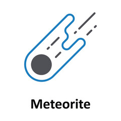 Meteorite Vector icon which can easily modify or edit