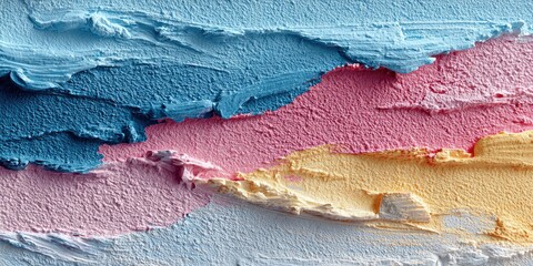 Abstract paint strokes in pastel colors (1)