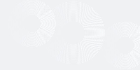 Abstract white glowing geometric lines on gray background. Modern shiny blue circle lines pattern. Futuristic technology concept. Suit for cover, poster, banner, brochure, header, website vector