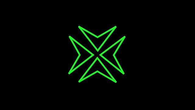 Four Direction Arrows meeting Point Animation.