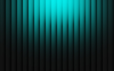 Glass effect with greenish blue gradient on a black background, a futuristic look featuring cool glow, soft waves, and transparent layers that create a sense of motion