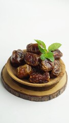 Kurma or dates fruit. Traditional Ramadan, iftar meal. 