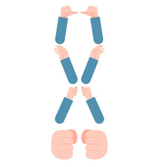 캐릭터 손.ver1_2(주먹+동작+수화+손가락+사람)