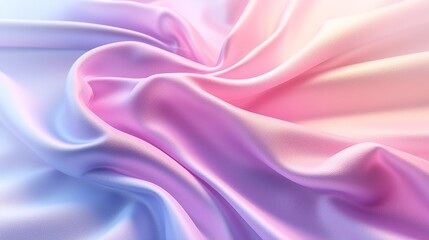 Obraz premium 3D rendering with abstract backgrounds with pink and purple wavy fabric surfaces, perfect for designs, banners, posters, packaging, or presentations.