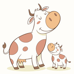 funny cow cartoon