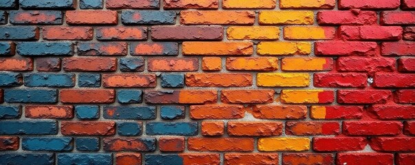 Repeating brick wall textures, various colors and styles, brickwork, brown brick