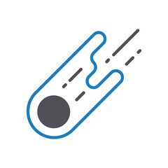 Meteorite Vector icon which can easily modify or edit