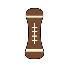 I American football cute typography alphabet letter sport for kid back to school bulletin board