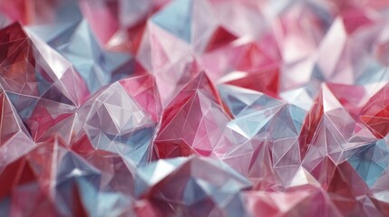 Abstract geometric shapes, translucent, vibrant colours