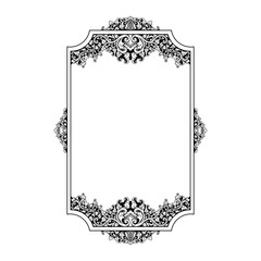 frame with floral ornament