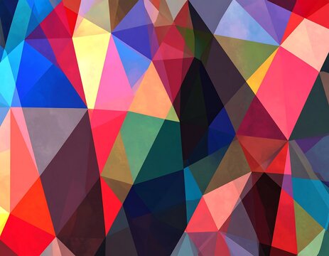 Vibrant polygon abstract background