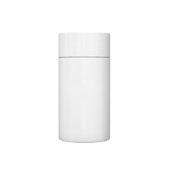A Sleek White Matte Cylindrical Container Box For Product Packaging Concept 3d Illustration