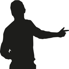 Teacher Silhouette Vector